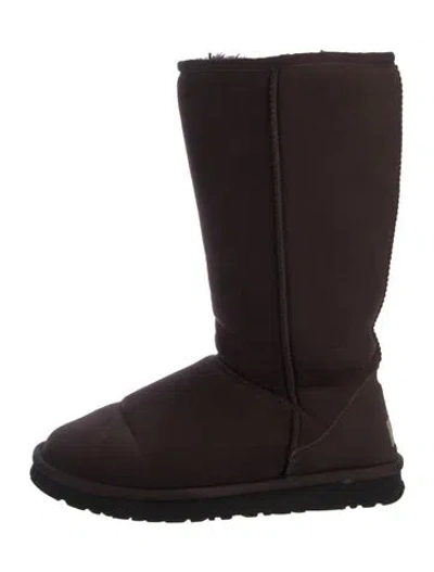 Pre-owned Ugg Suede Boots In Brown