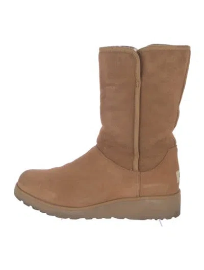 Pre-owned Ugg Suede Boots In Brown