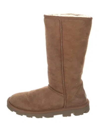 Pre-owned Ugg Suede Boots In Brown