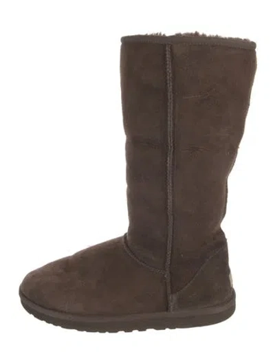 Pre-owned Ugg Suede Boots In Brown