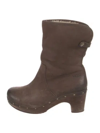 Pre-owned Ugg Suede Boots In Brown