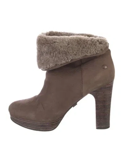 Pre-owned Ugg Suede Boots In Brown