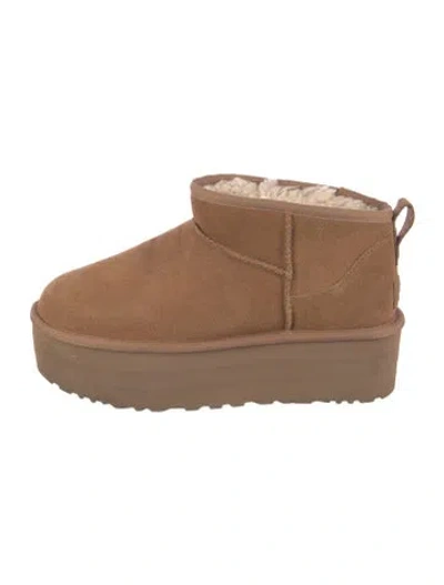 Pre-owned Ugg Suede Boots In Brown