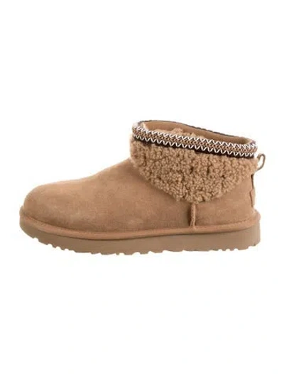 Pre-owned Ugg Suede Boots In Brown