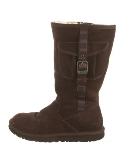 Pre-owned Ugg Suede Boots In Brown