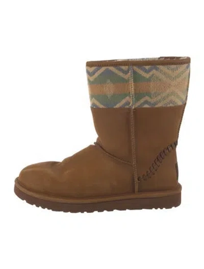 Pre-owned Ugg Suede Boots In Brown