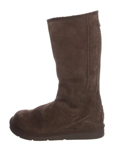 Pre-owned Ugg Suede Boots In Brown