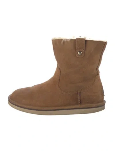 Pre-owned Ugg Suede Boots In Brown