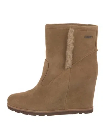 Pre-owned Ugg Suede Boots In Brown