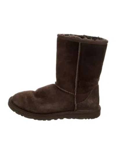 Pre-owned Ugg Suede Boots In Brown
