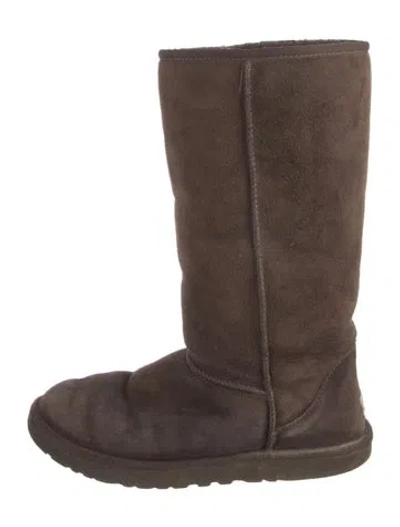 Pre-owned Ugg Suede Boots In Brown