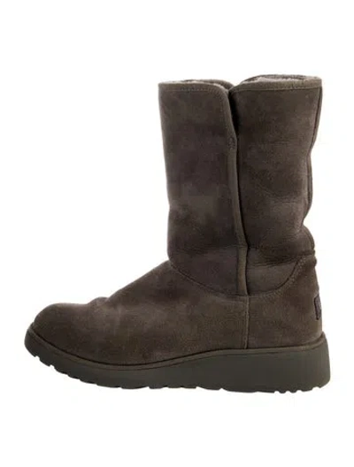 Pre-owned Ugg Suede Boots In Brown