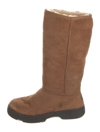 Pre-owned Ugg Suede Boots In Brown