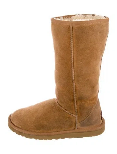 Pre-owned Ugg Suede Boots In Brown