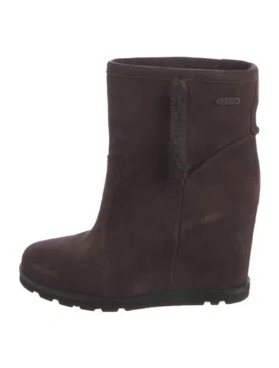 Pre-owned Ugg Suede Boots In Brown