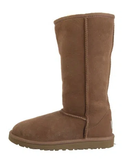 Pre-owned Ugg Suede Boots In Brown