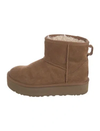 Pre-owned Ugg Suede Boots In Brown