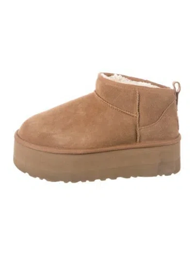 Pre-owned Ugg Suede Boots In Brown