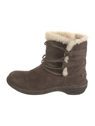 Pre-owned Ugg Suede Boots In Brown