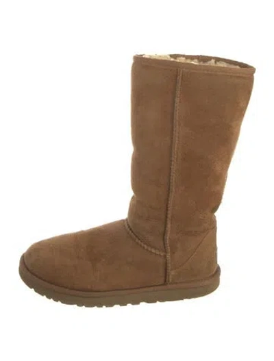 Pre-owned Ugg Suede Boots In Brown