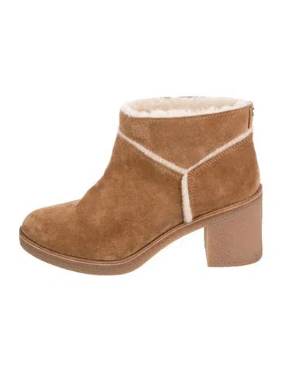 Pre-owned Ugg Suede Boots In Brown