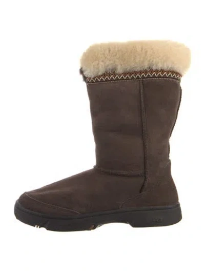 Pre-owned Ugg Suede Boots In Brown