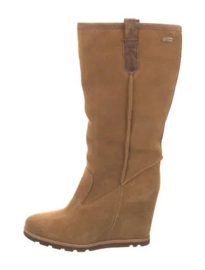Pre-owned Ugg Suede Boots In Brown