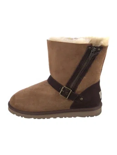 Pre-owned Ugg Suede Boots In Brown