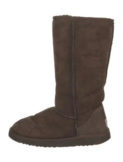 Pre-owned Ugg Suede Boots In Brown