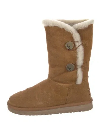 Pre-owned Ugg Suede Boots In Brown