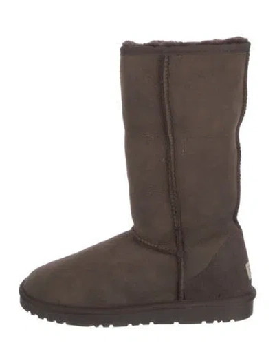 Pre-owned Ugg Suede Boots In Brown
