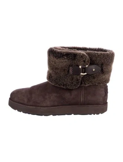 Pre-owned Ugg Suede Boots In Brown