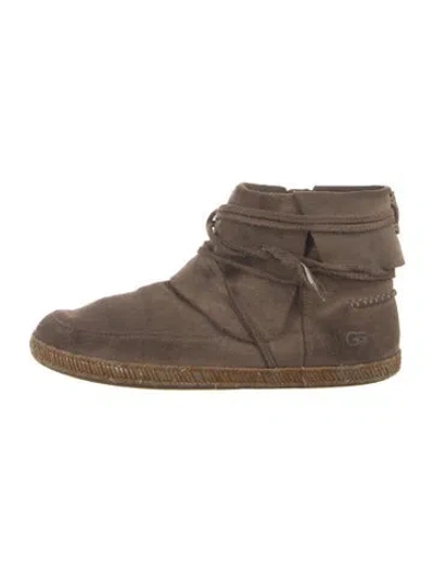 Pre-owned Ugg Suede Boots In Brown