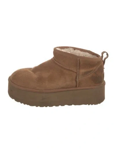 Pre-owned Ugg Suede Boots In Brown