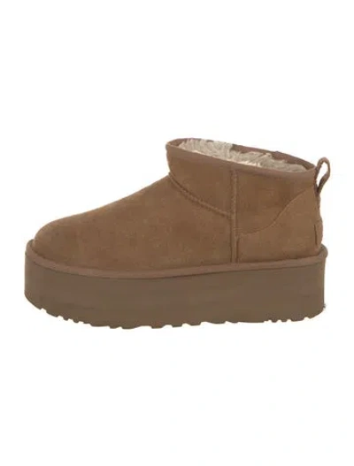 Pre-owned Ugg Suede Boots In Brown