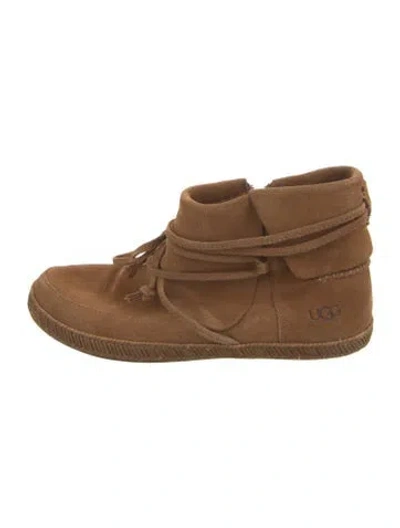 Pre-owned Ugg Suede Boots In Brown