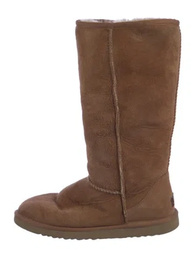 Pre-owned Ugg Suede Boots In Brown