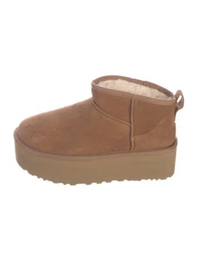 Pre-owned Ugg Suede Boots In Brown