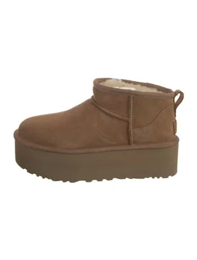 Pre-owned Ugg Suede Boots In Brown