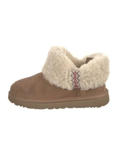 Pre-owned Ugg Suede Boots In Brown