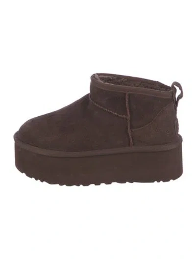 Pre-owned Ugg Suede Boots In Brown