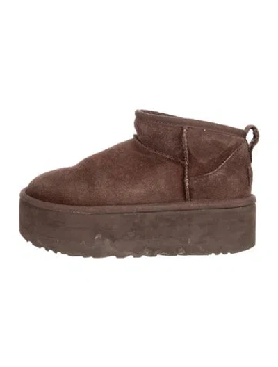 Pre-owned Ugg Suede Boots In Brown