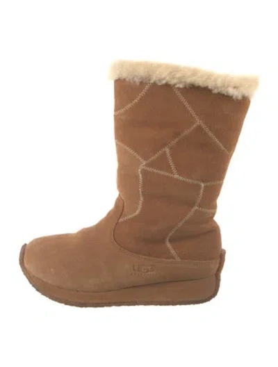 Pre-owned Ugg Suede Boots In Brown