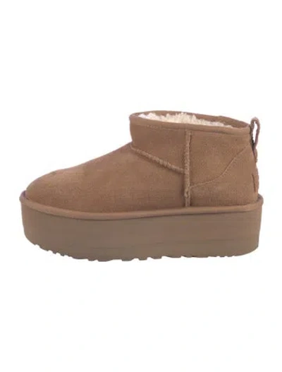 Pre-owned Ugg Suede Boots In Brown