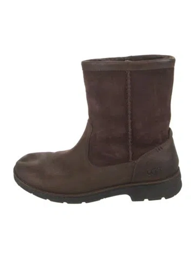 Pre-owned Ugg Suede Boots In Brown