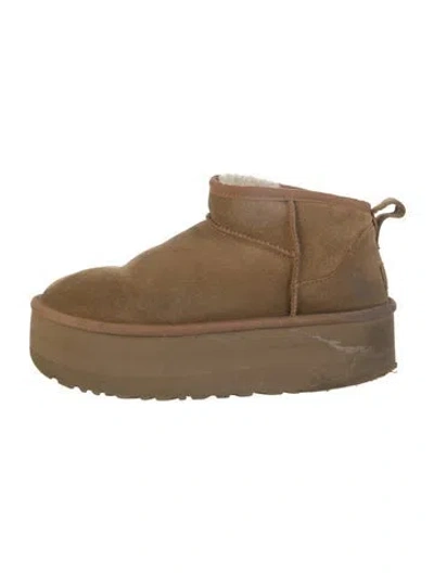 Pre-owned Ugg Suede Boots In Brown