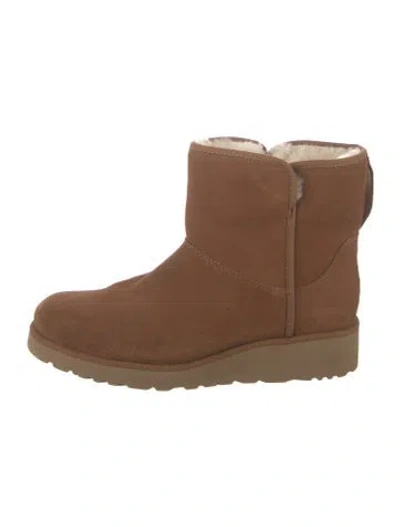 Pre-owned Ugg Suede Boots In Brown