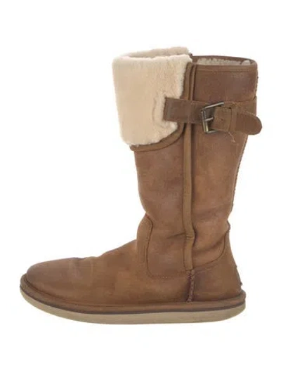Pre-owned Ugg Suede Boots In Brown