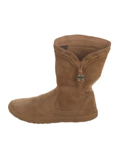 Pre-owned Ugg Suede Boots In Brown