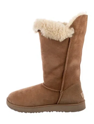 Pre-owned Ugg Suede Boots In Brown